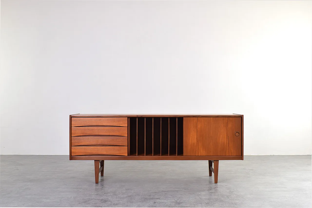 Credenza Hi-Fi Mid-Century in teak Ulvö di Erik Wørts per Ikea, anni '60. 1