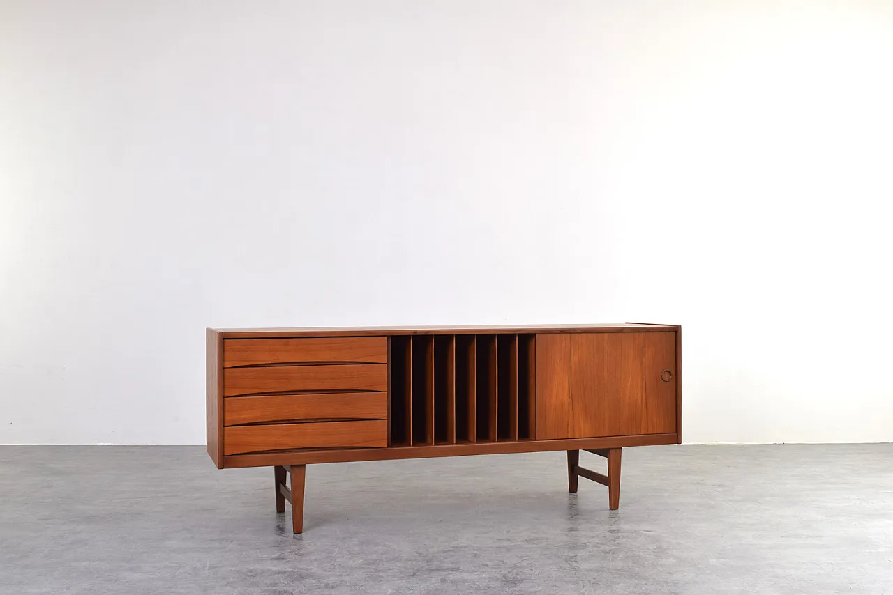 Credenza Hi-Fi Mid-Century in teak Ulvö di Erik Wørts per Ikea, anni '60. 3
