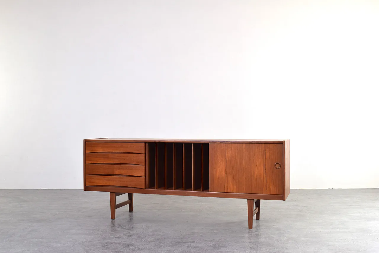 Credenza Hi-Fi Mid-Century in teak Ulvö di Erik Wørts per Ikea, anni '60. 4