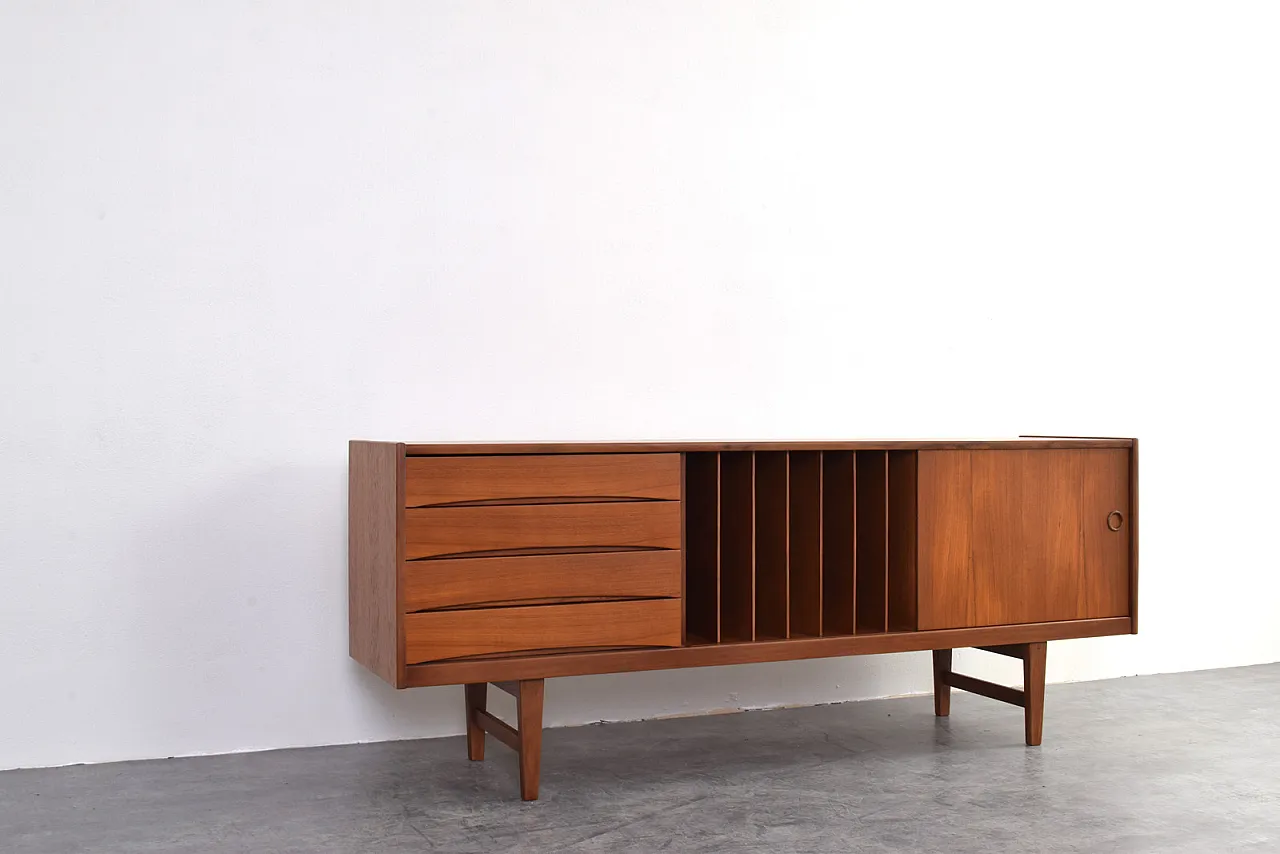 Credenza Hi-Fi Mid-Century in teak Ulvö di Erik Wørts per Ikea, anni '60. 8