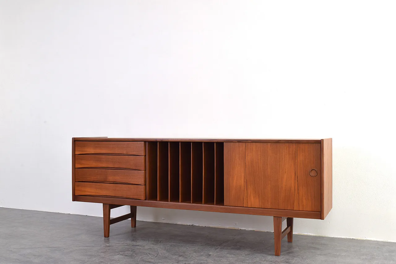 Credenza Hi-Fi Mid-Century in teak Ulvö di Erik Wørts per Ikea, anni '60. 9