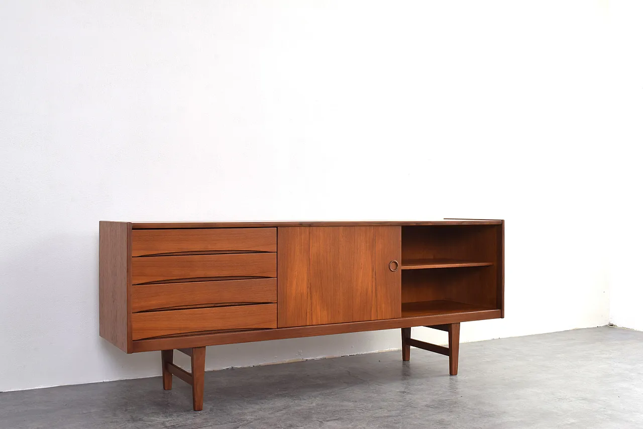 Credenza Hi-Fi Mid-Century in teak Ulvö di Erik Wørts per Ikea, anni '60. 10