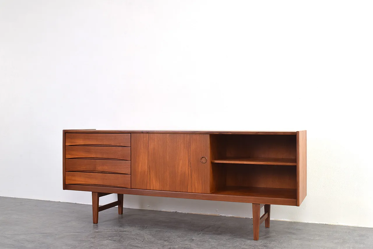 Credenza Hi-Fi Mid-Century in teak Ulvö di Erik Wørts per Ikea, anni '60. 11