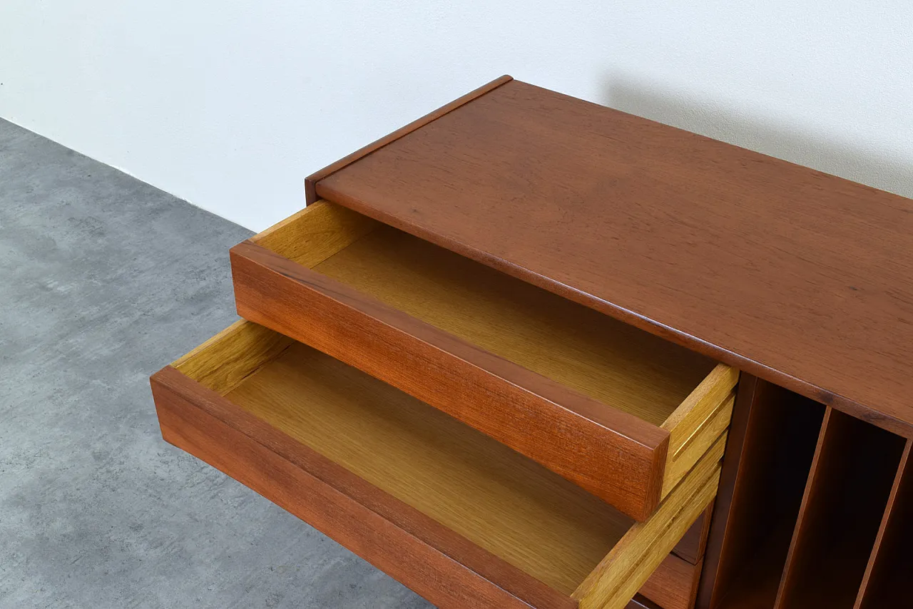 Credenza Hi-Fi Mid-Century in teak Ulvö di Erik Wørts per Ikea, anni '60. 13