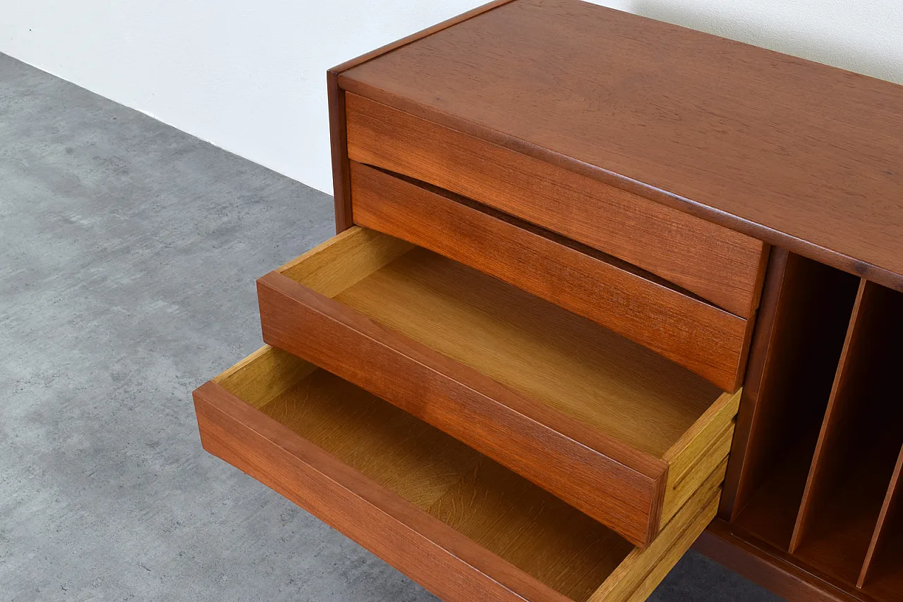Credenza Hi-Fi Mid-Century in teak Ulvö di Erik Wørts per Ikea, anni '60. 14