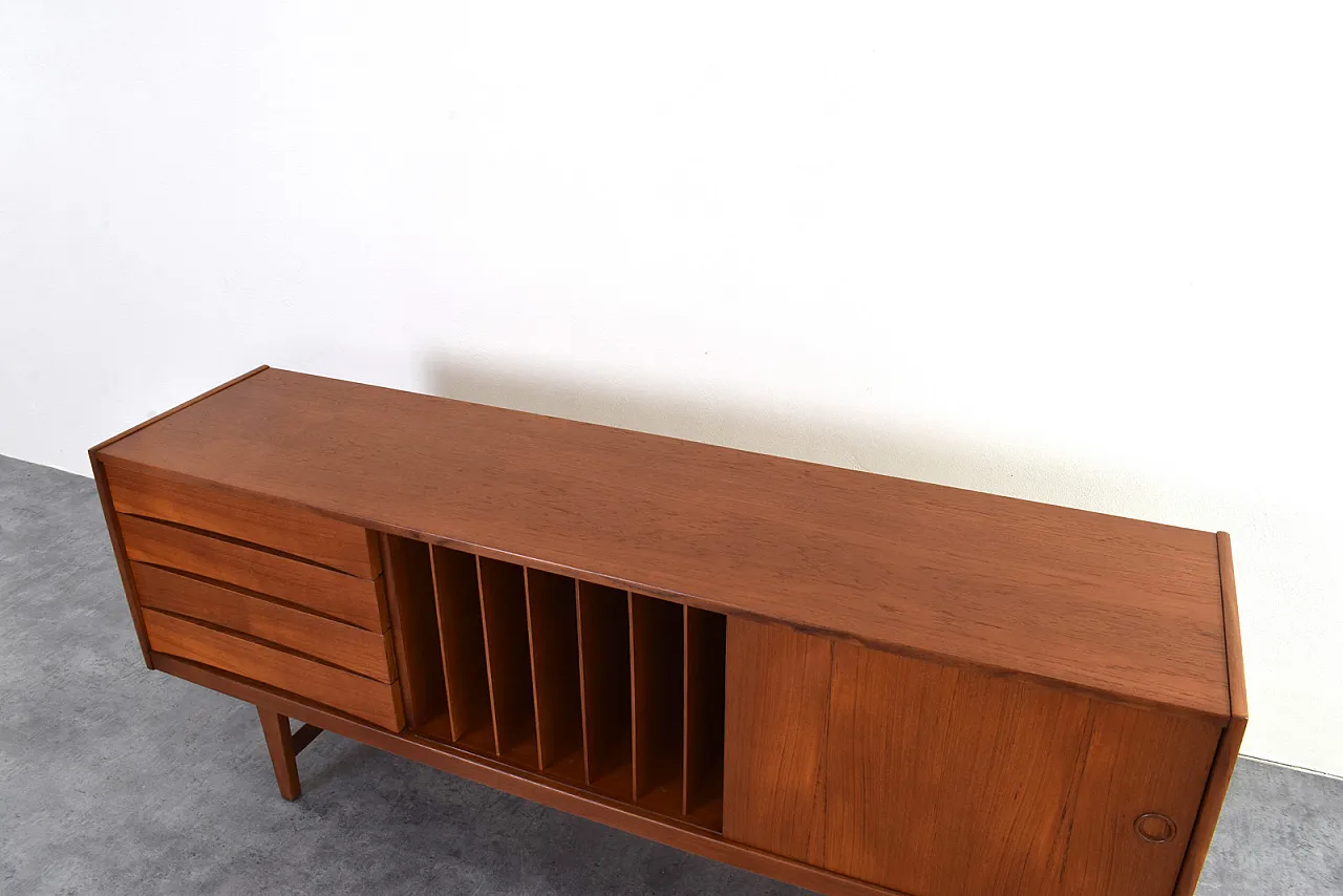 Credenza Hi-Fi Mid-Century in teak Ulvö di Erik Wørts per Ikea, anni '60. 16