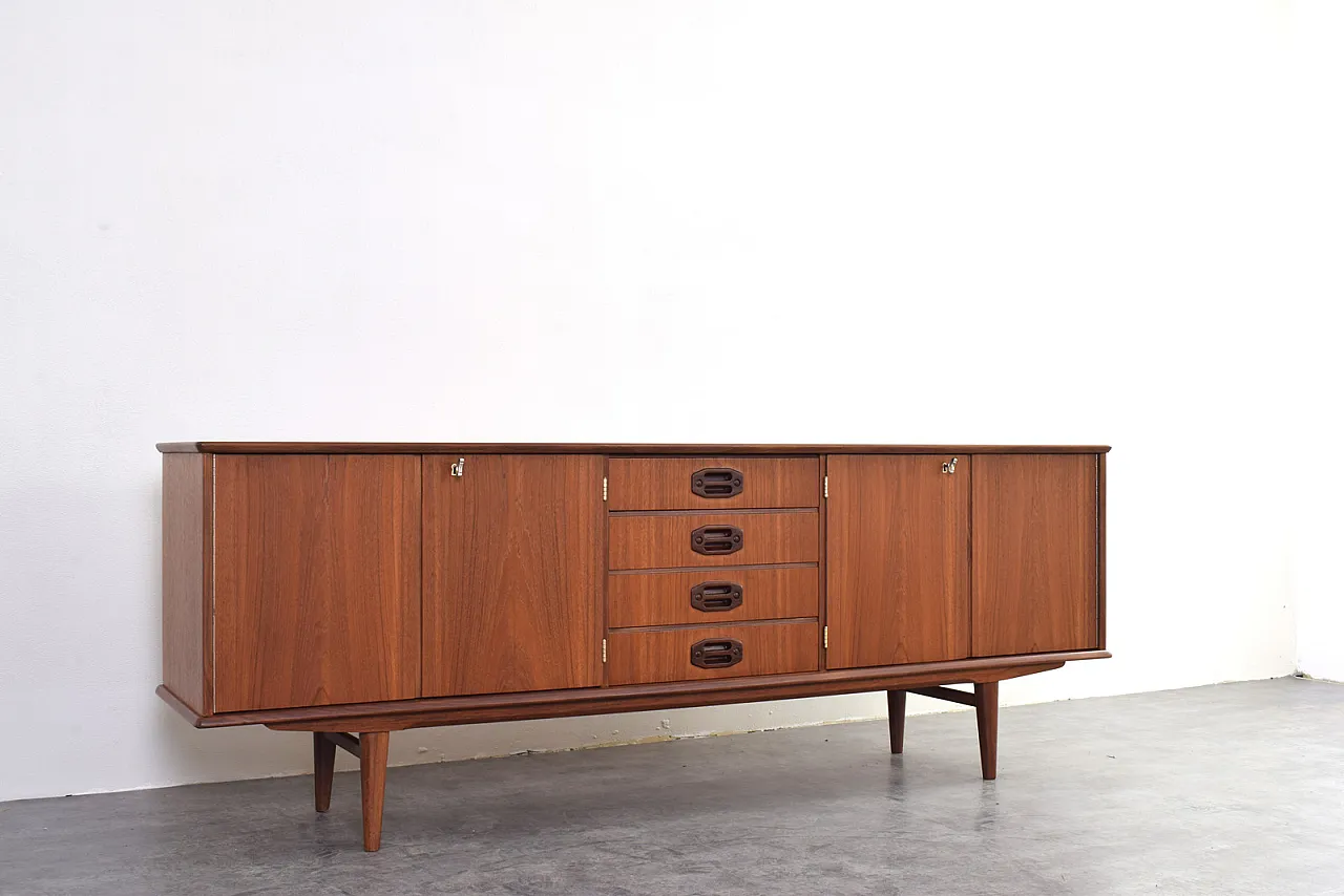 Credenza Mid-Century in teak, Danimarca, anni '60. 8