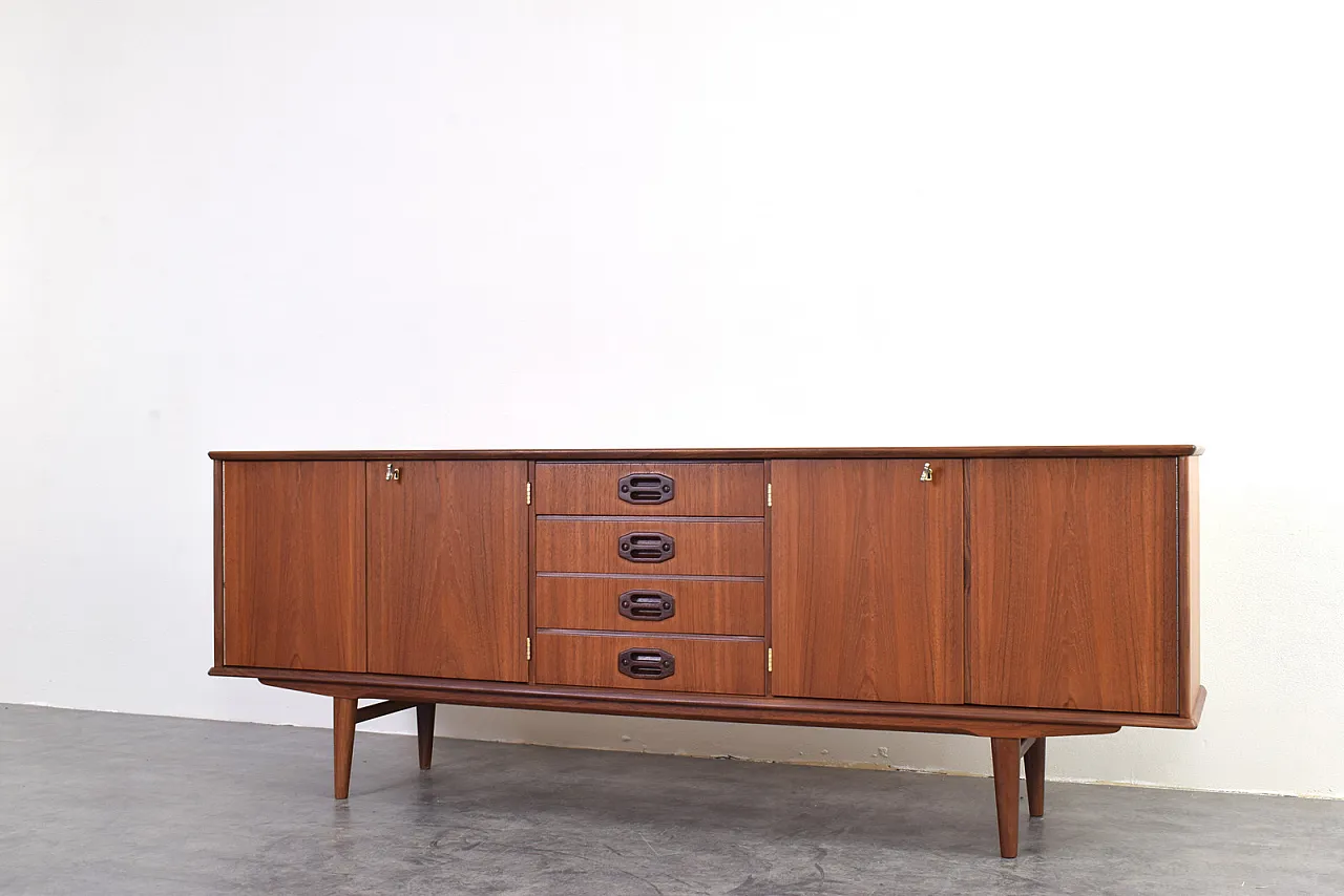 Credenza Mid-Century in teak, Danimarca, anni '60. 9