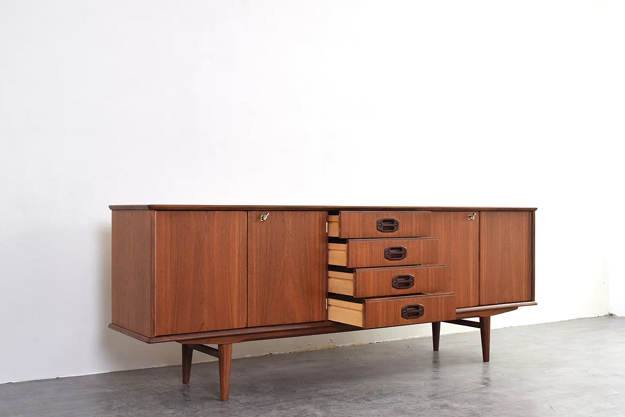 Credenza Mid-Century in teak, Danimarca, anni '60. 10