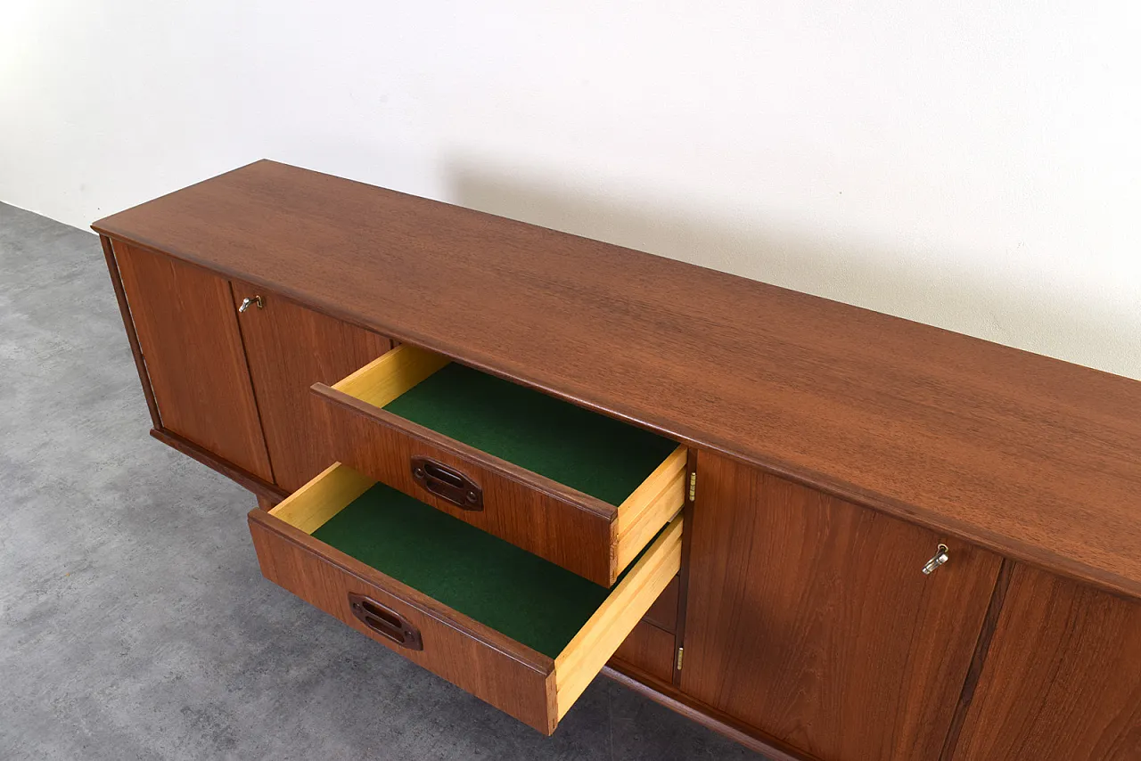 Credenza Mid-Century in teak, Danimarca, anni '60. 14