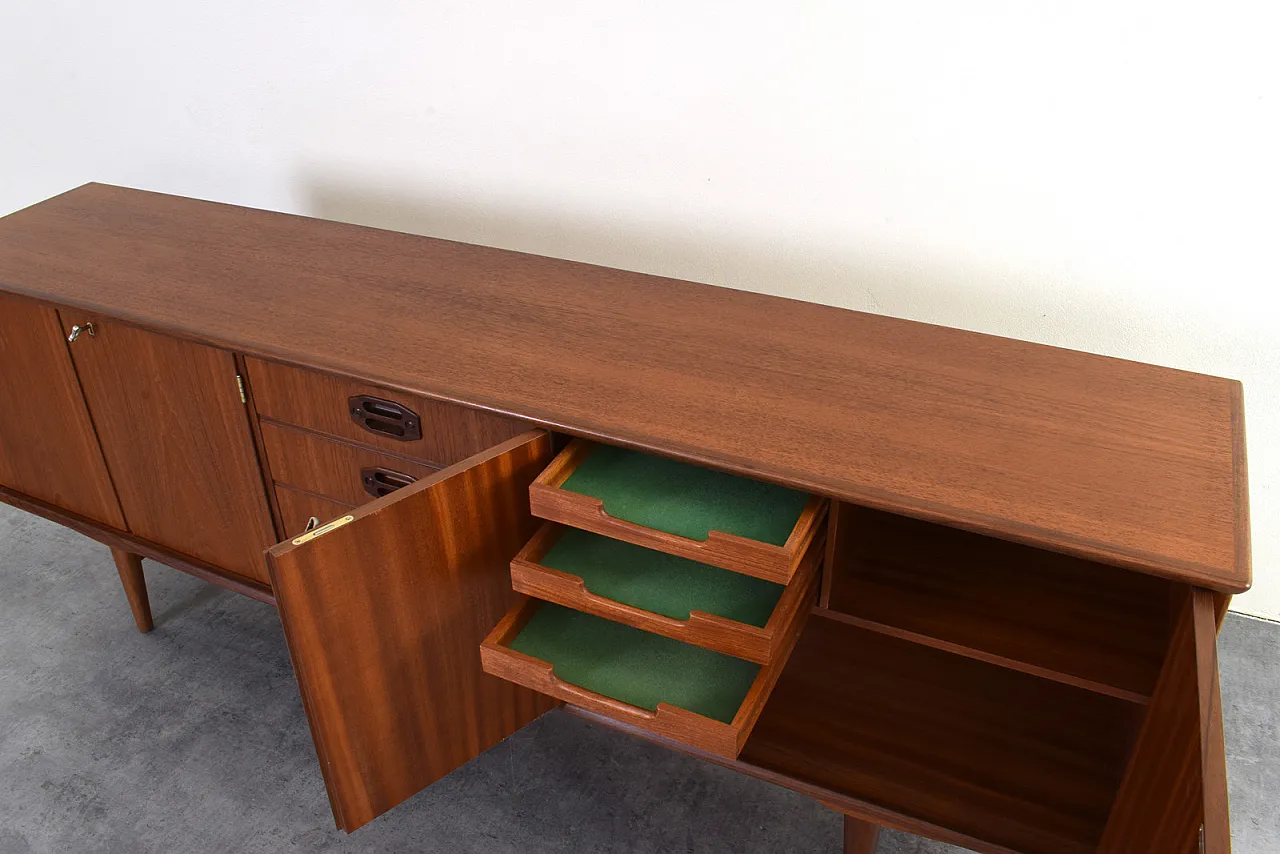 Credenza Mid-Century in teak, Danimarca, anni '60. 16