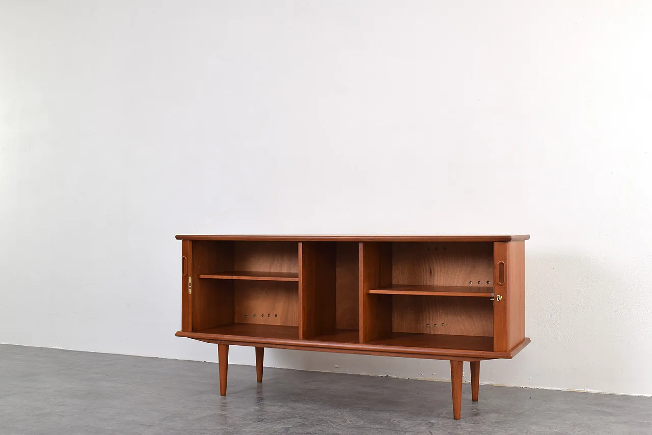 Credenza Tambour Mid-Century in teak, Danimarca, anni '60 10