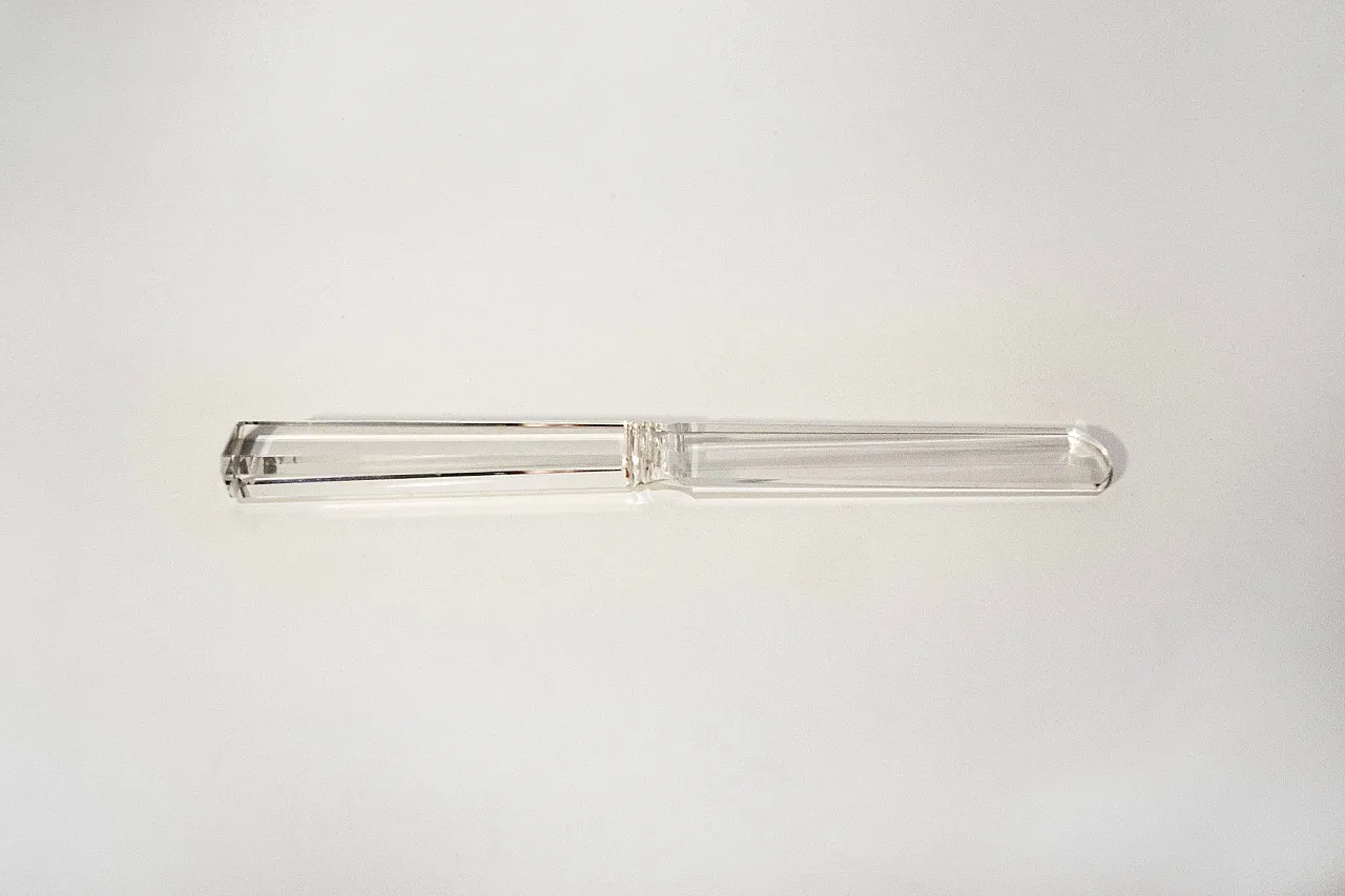 6 Glass butter knives, 1950s 2