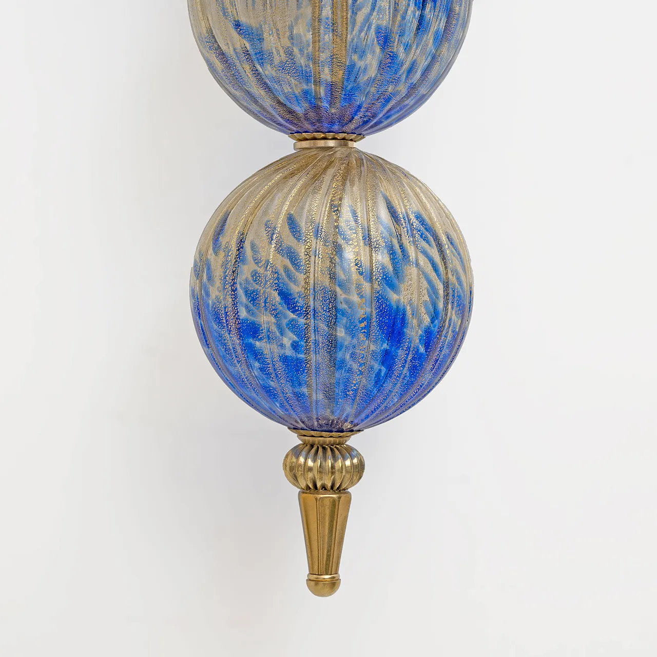 Pair of appliques in Murano glass with dust inclusions, 20th century 8