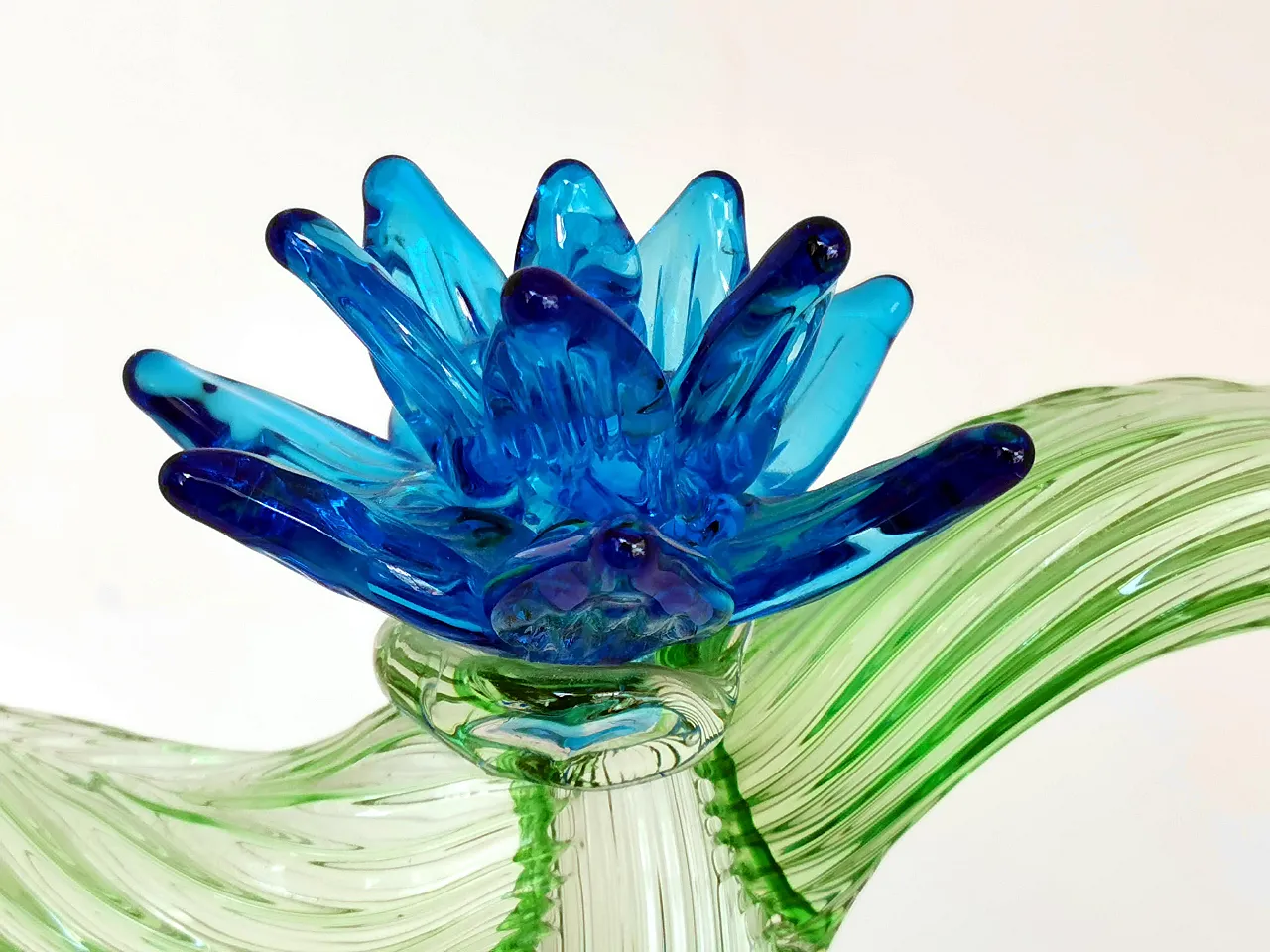 Succulent plant glass by Marzotto Marta for Formia Venice, 1990s 2