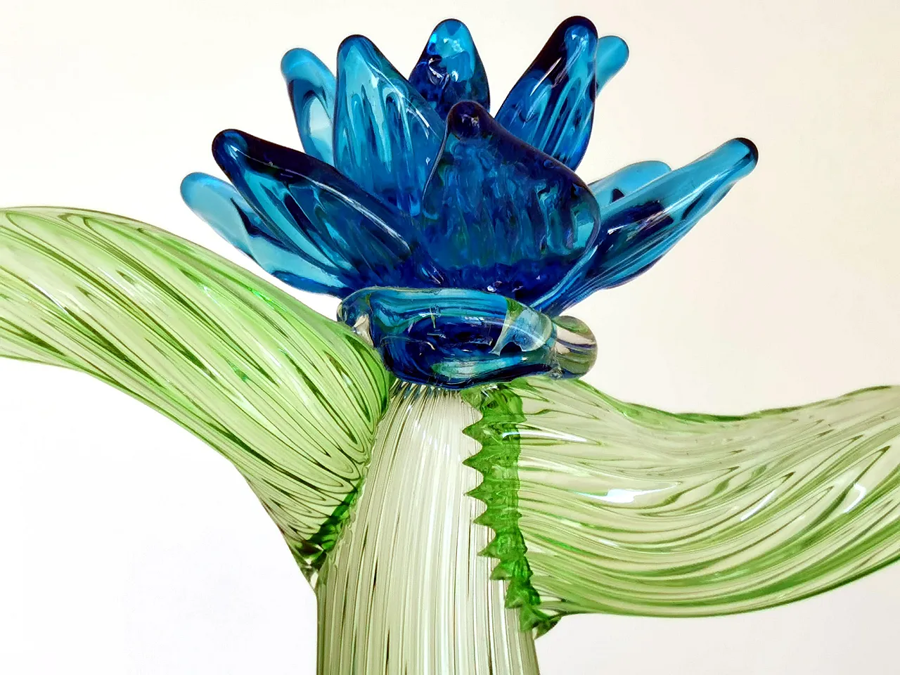 Succulent plant glass by Marzotto Marta for Formia Venice, 1990s 5
