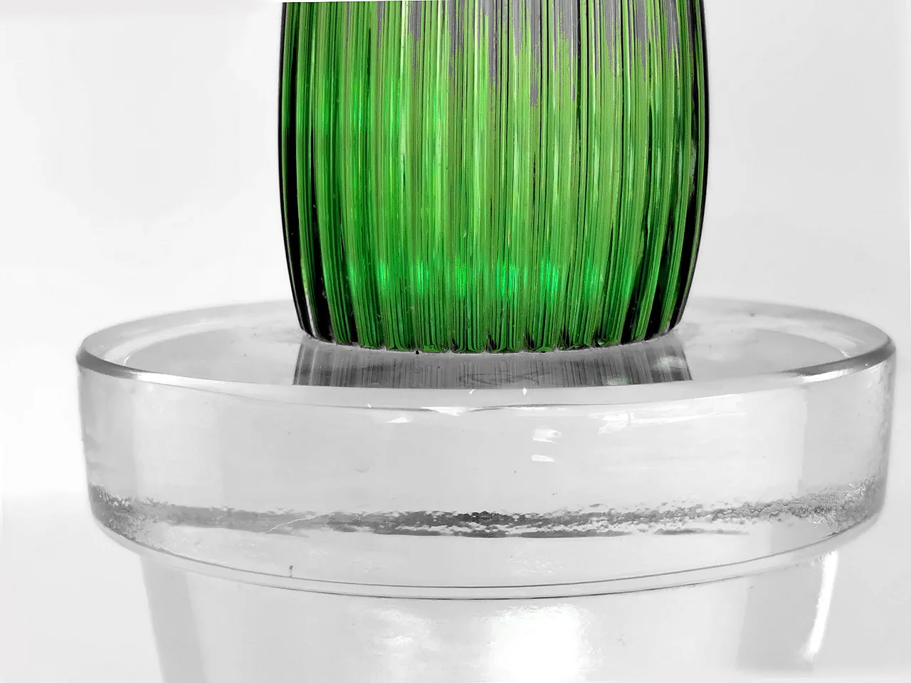 Succulent plant glass by Marzotto Marta for Formia Venice, 1990s 6