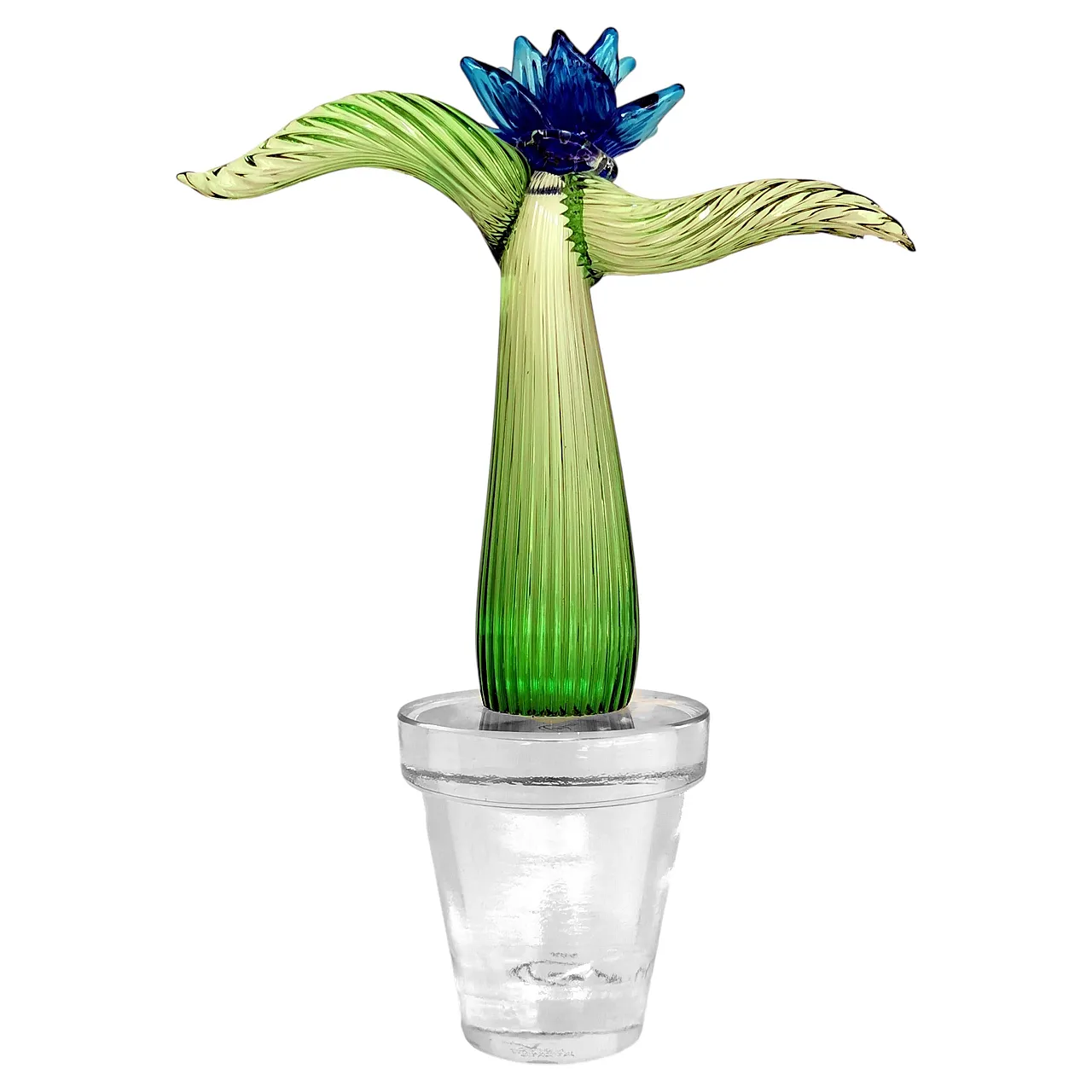 Succulent plant glass by Marzotto Marta for Formia Venice, 1990s 8
