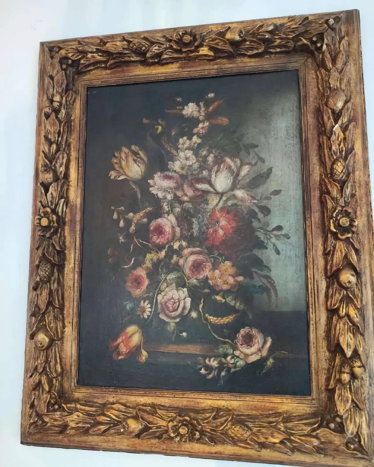 Floral Still Life - Flemish School, Oil on Canvas, 17th Century 3