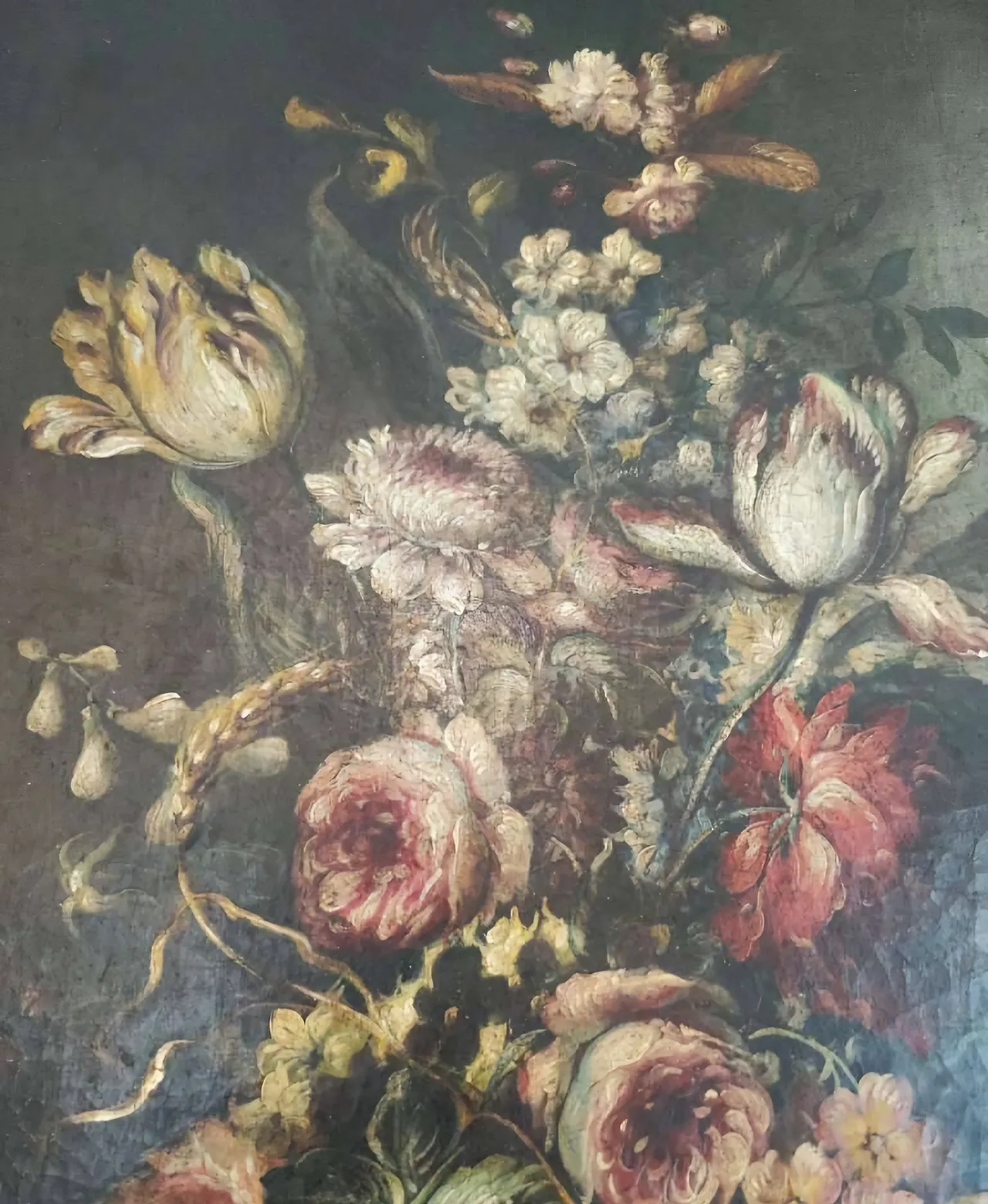Floral Still Life - Flemish School, Oil on Canvas, 17th Century 7