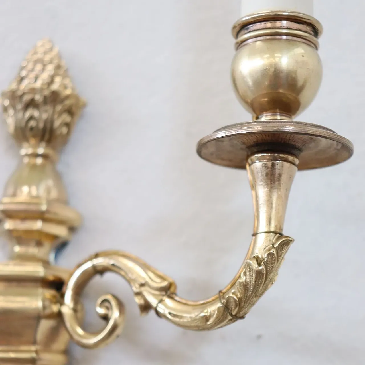 3 gilded brass appliques, 19th century 7
