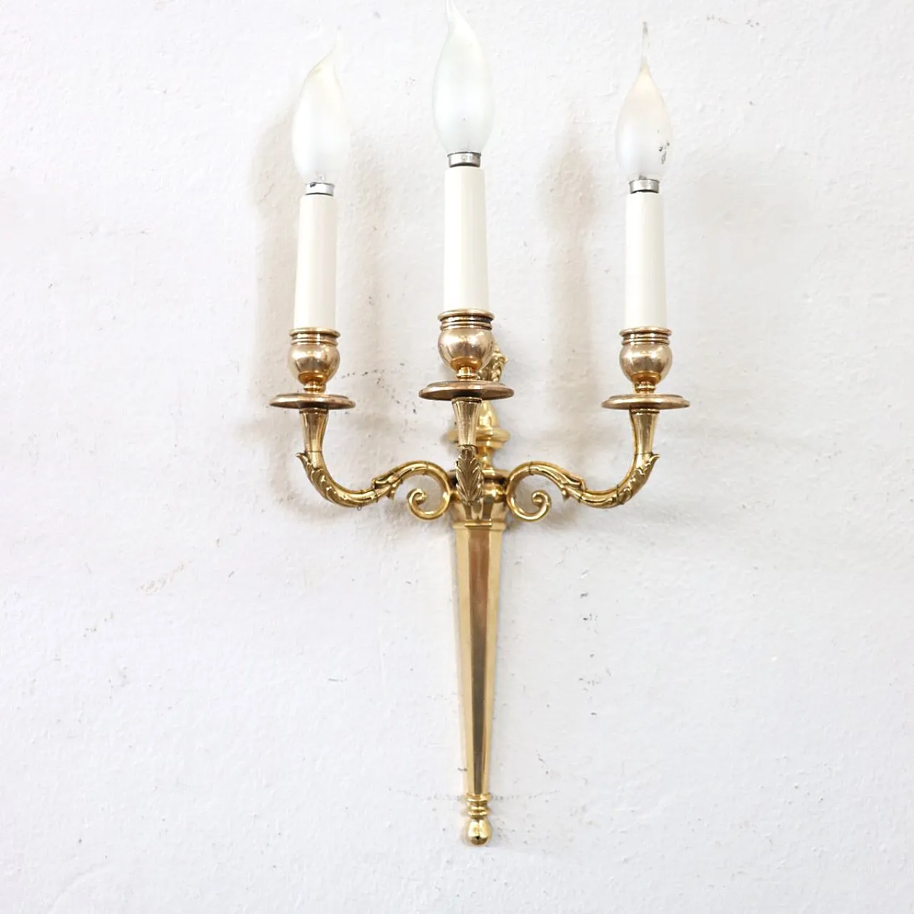 3 gilded brass appliques, 19th century 13
