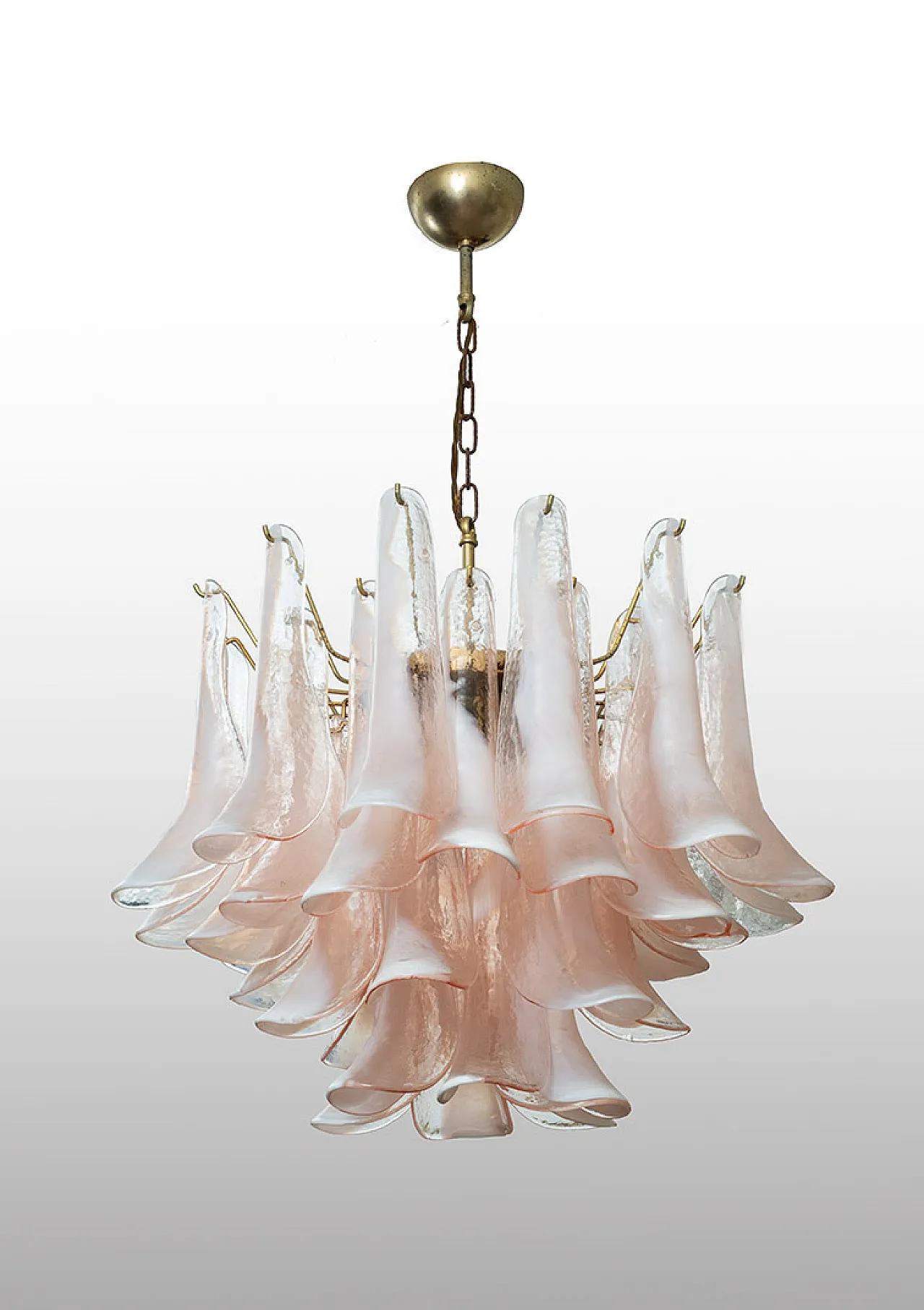 Pendant chandelier in Murano glass, 70s 1