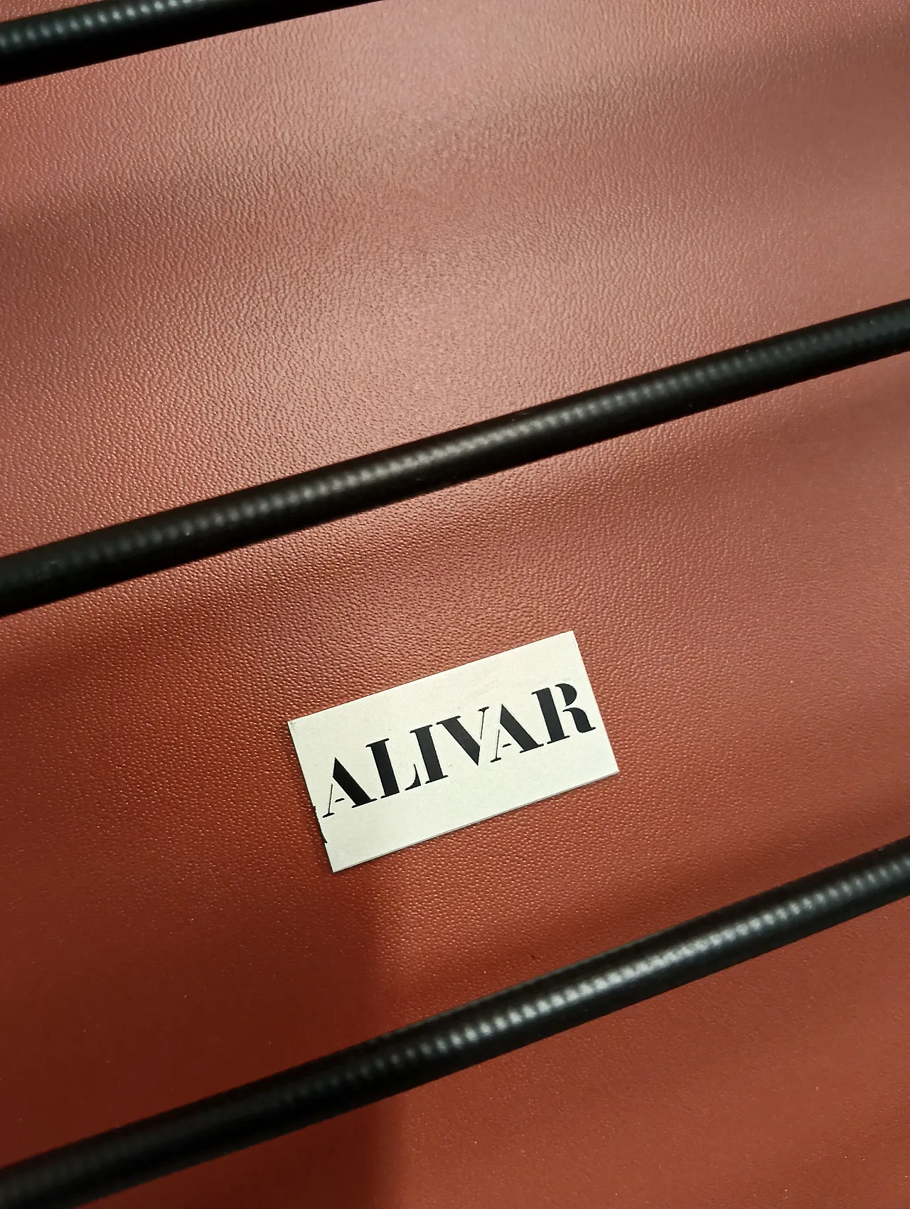 Pair of LC1 armchairs by Alivar in Cognac leather, 2000s 115