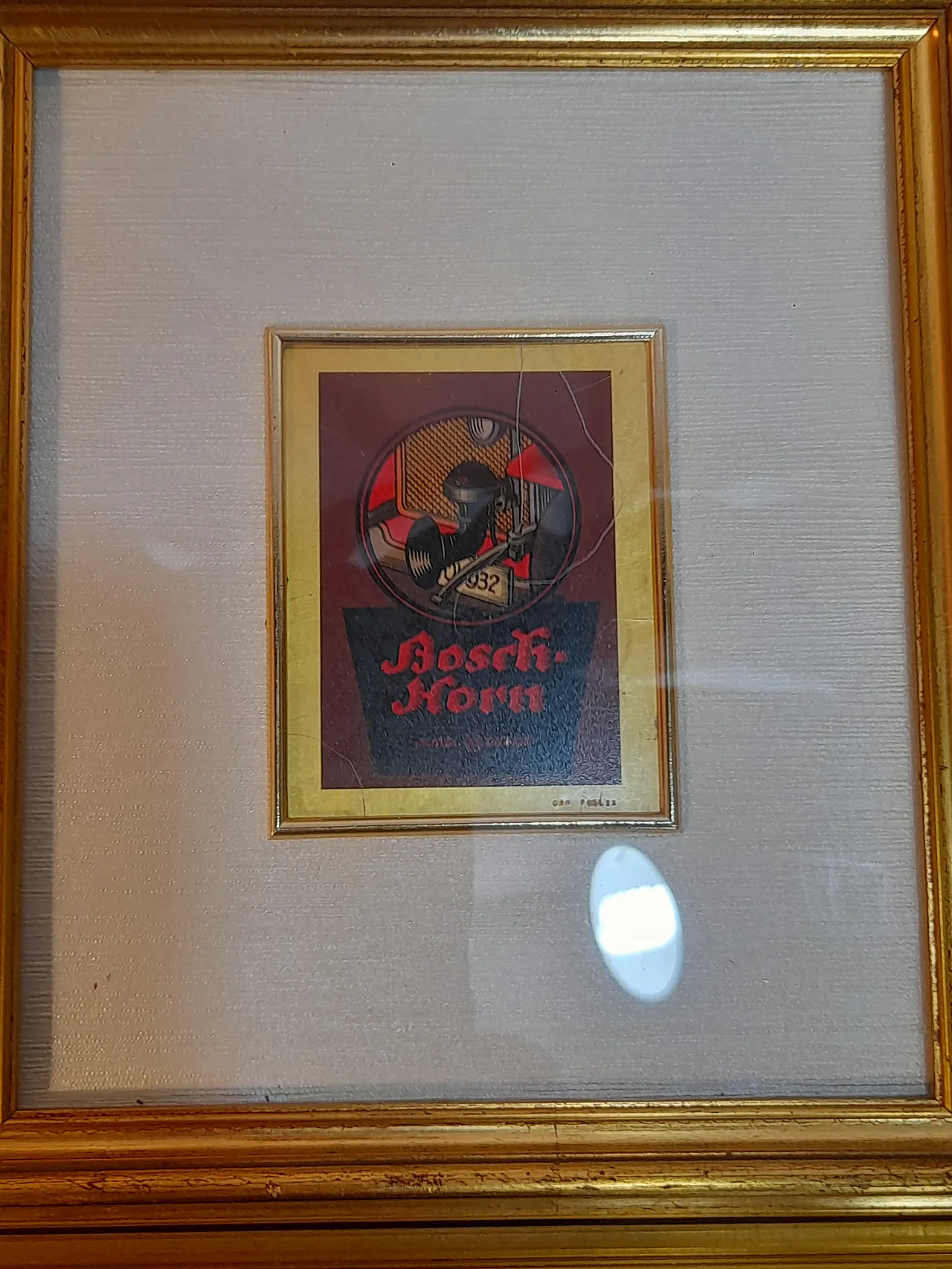 Five small pictures containing artistic miniatures on 23 kt gold leaf, 9