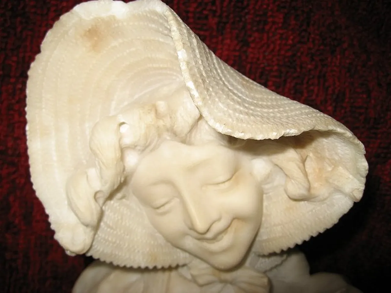 Marbke bust of a peasant girl, early 20th century 3