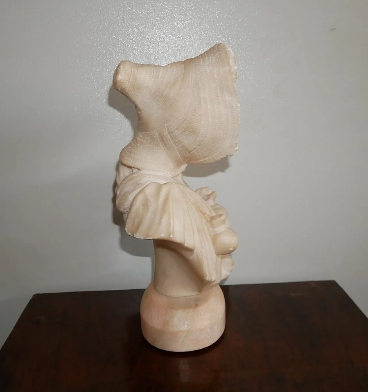 Marbke bust of a peasant girl, early 20th century 4