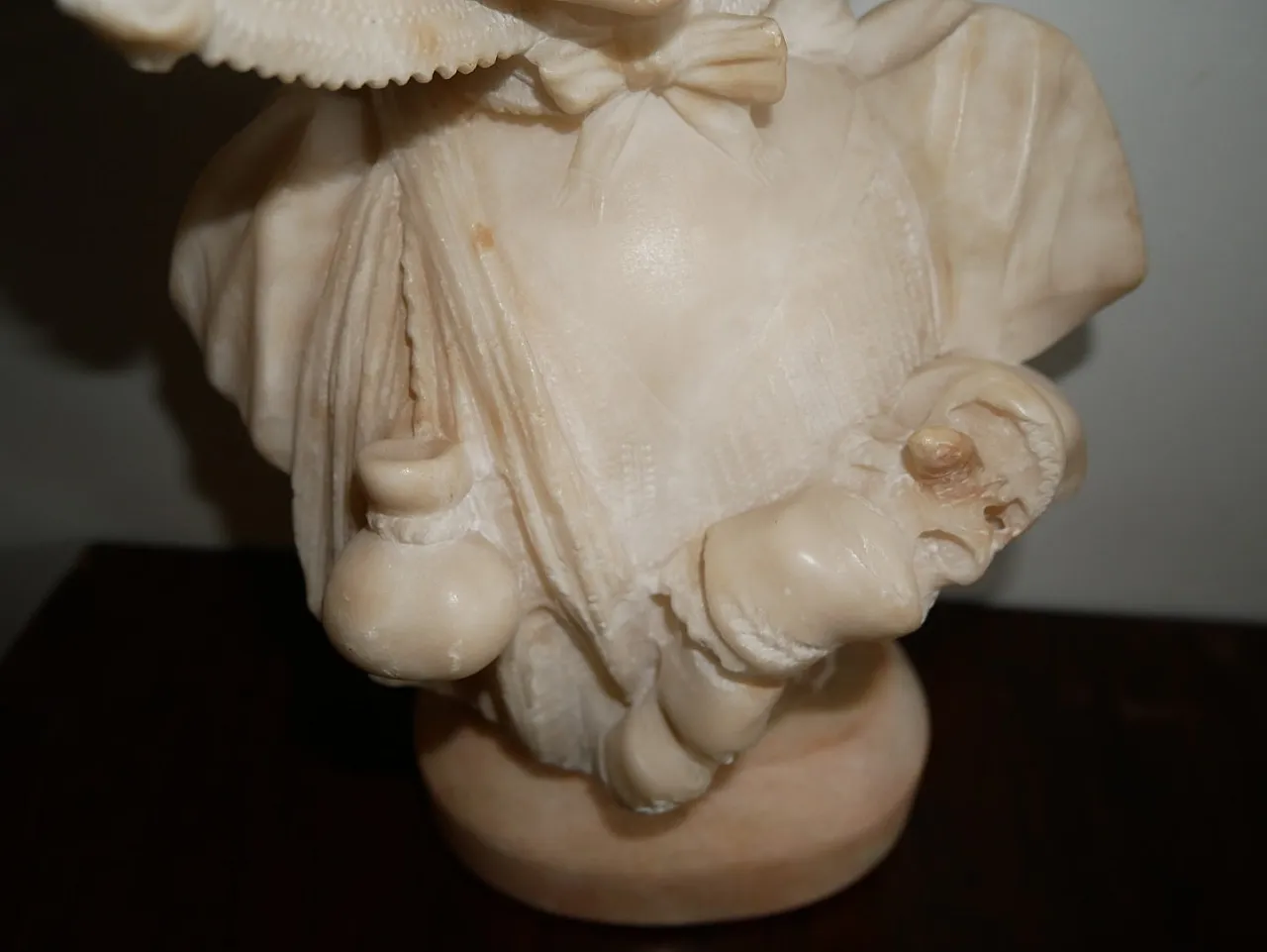 Marbke bust of a peasant girl, early 20th century 6