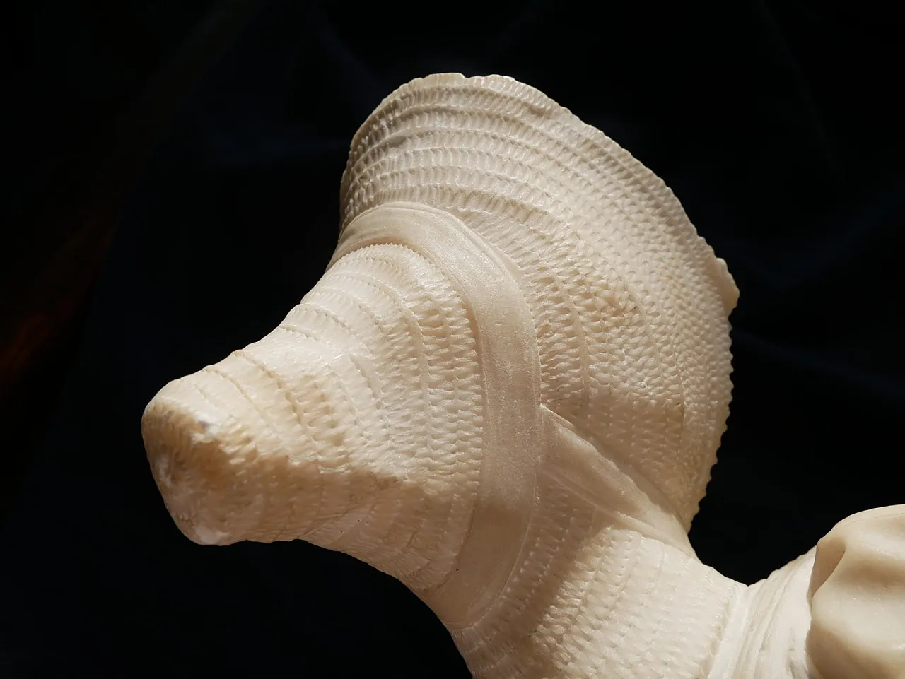 Marbke bust of a peasant girl, early 20th century 11