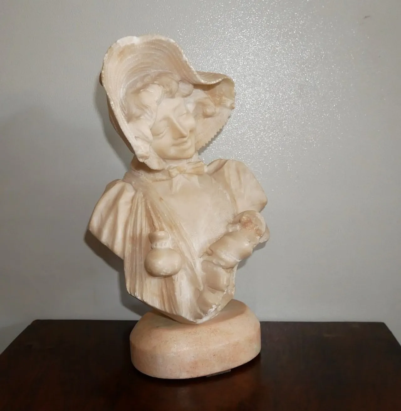 Marbke bust of a peasant girl, early 20th century 12