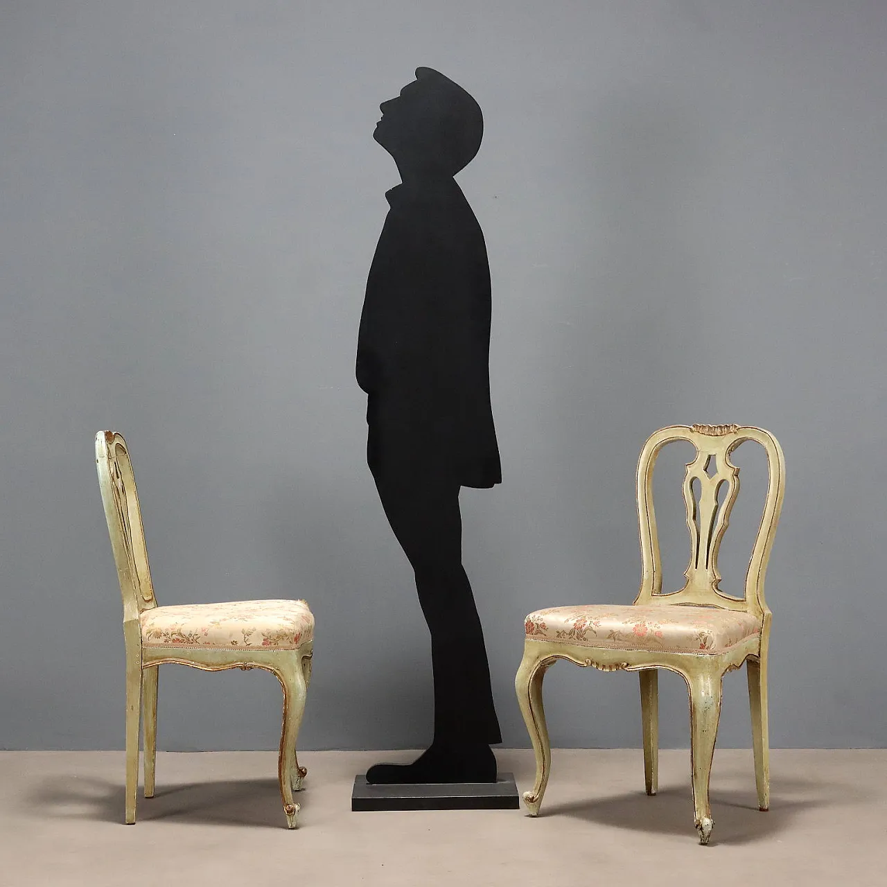 4 chairs in Baroque style, 19th century 3