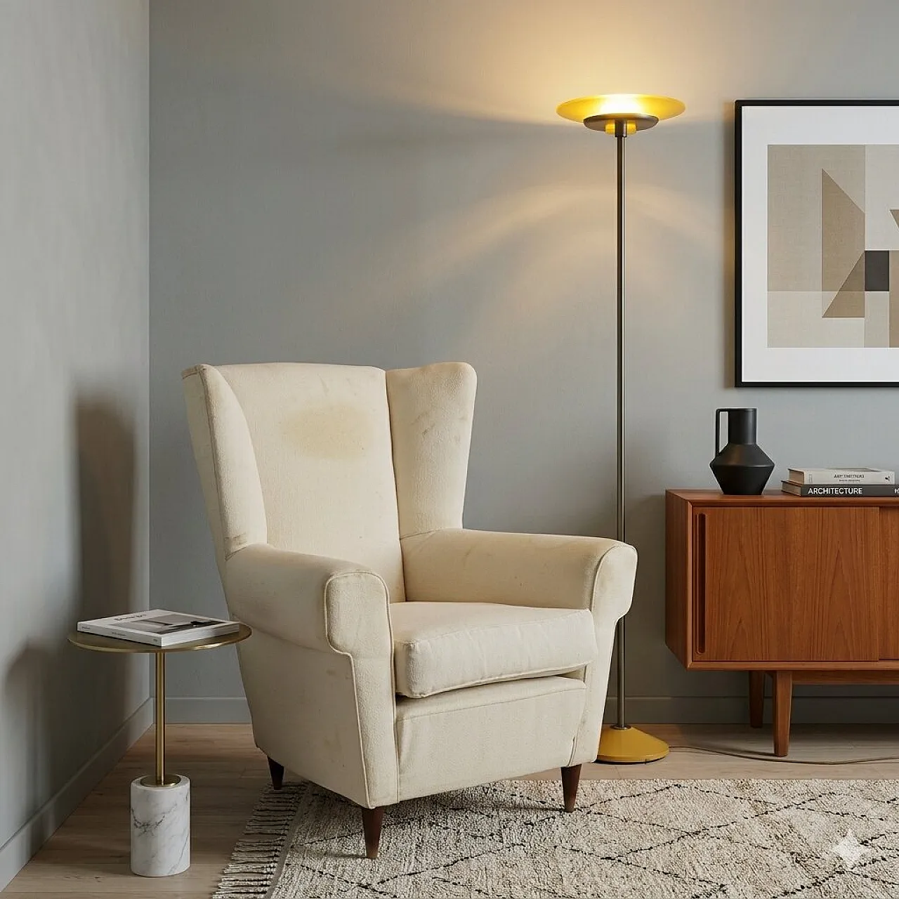Bergere armchair, 1950s 2