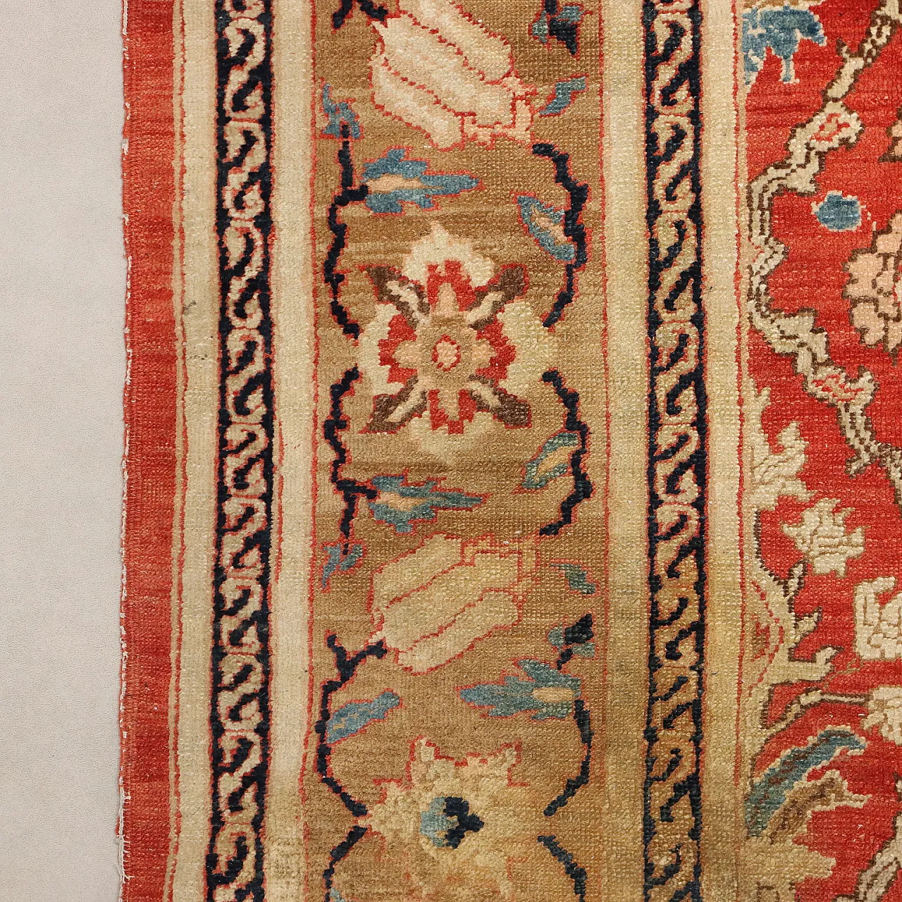 Herat wool rug, fine knot and handcrafted, 20th century 8