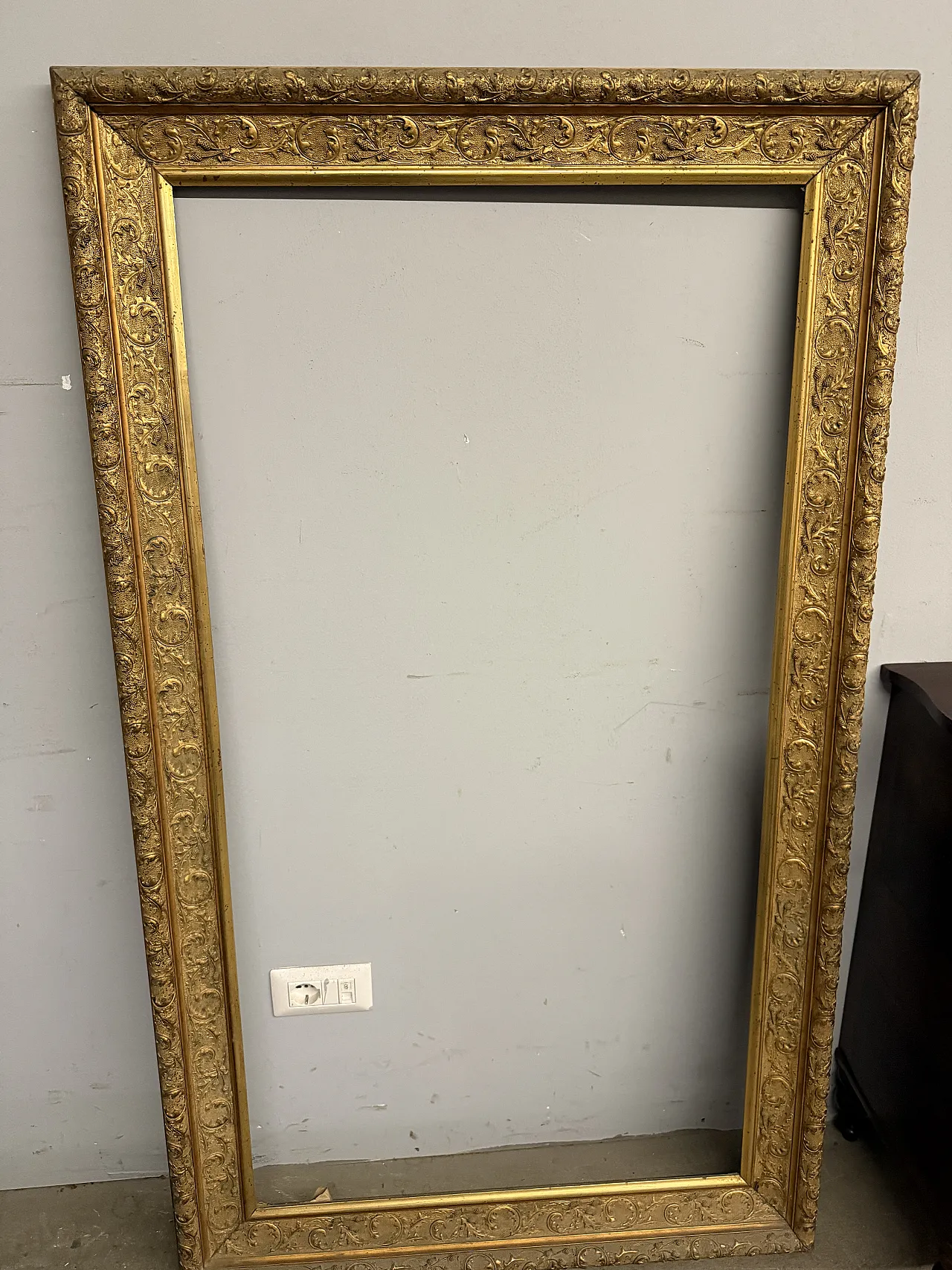 Frame in tablet and gold leaf,  19th century 1