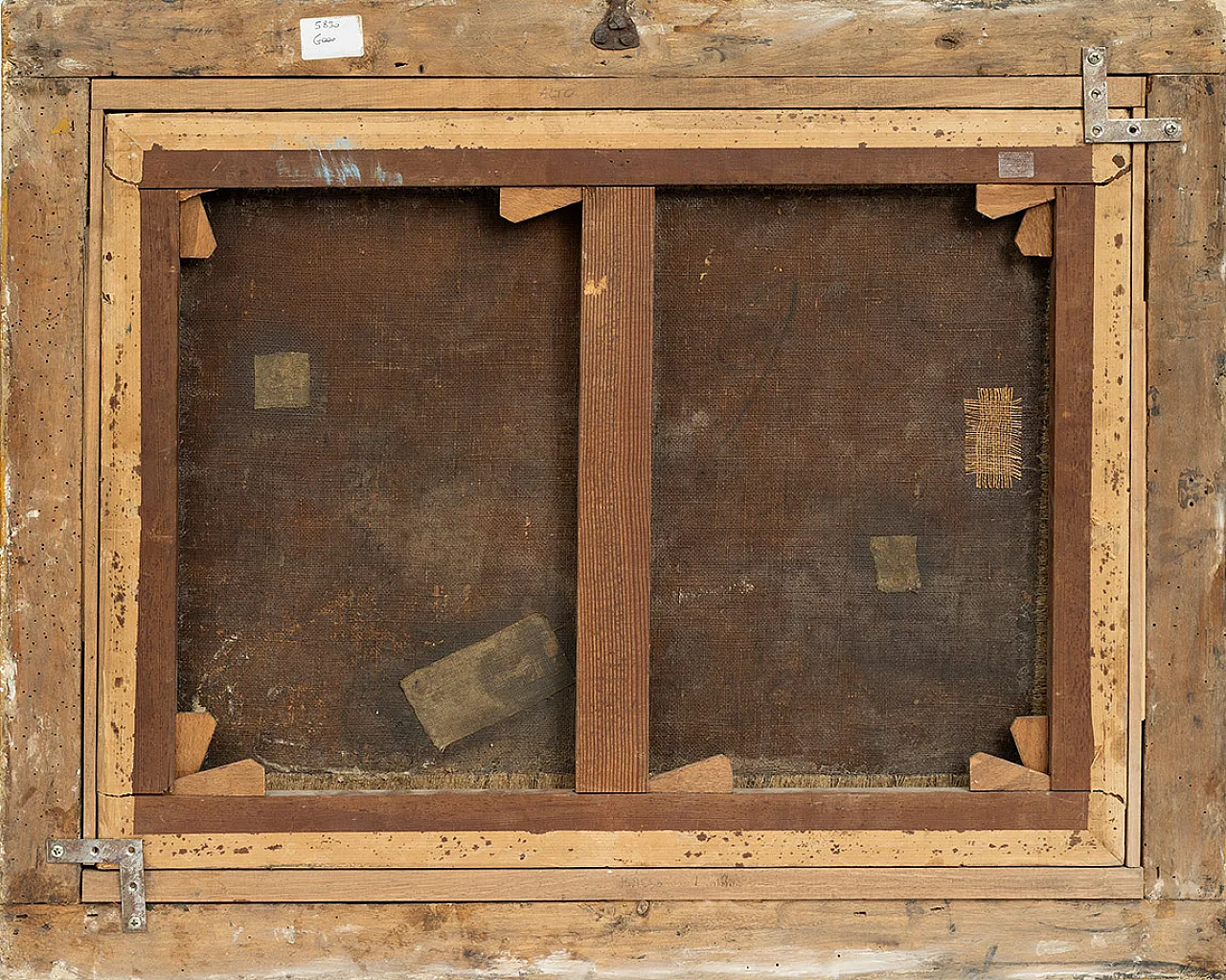 Oil painting on canvas with contemporary frame depicting a Battle 3