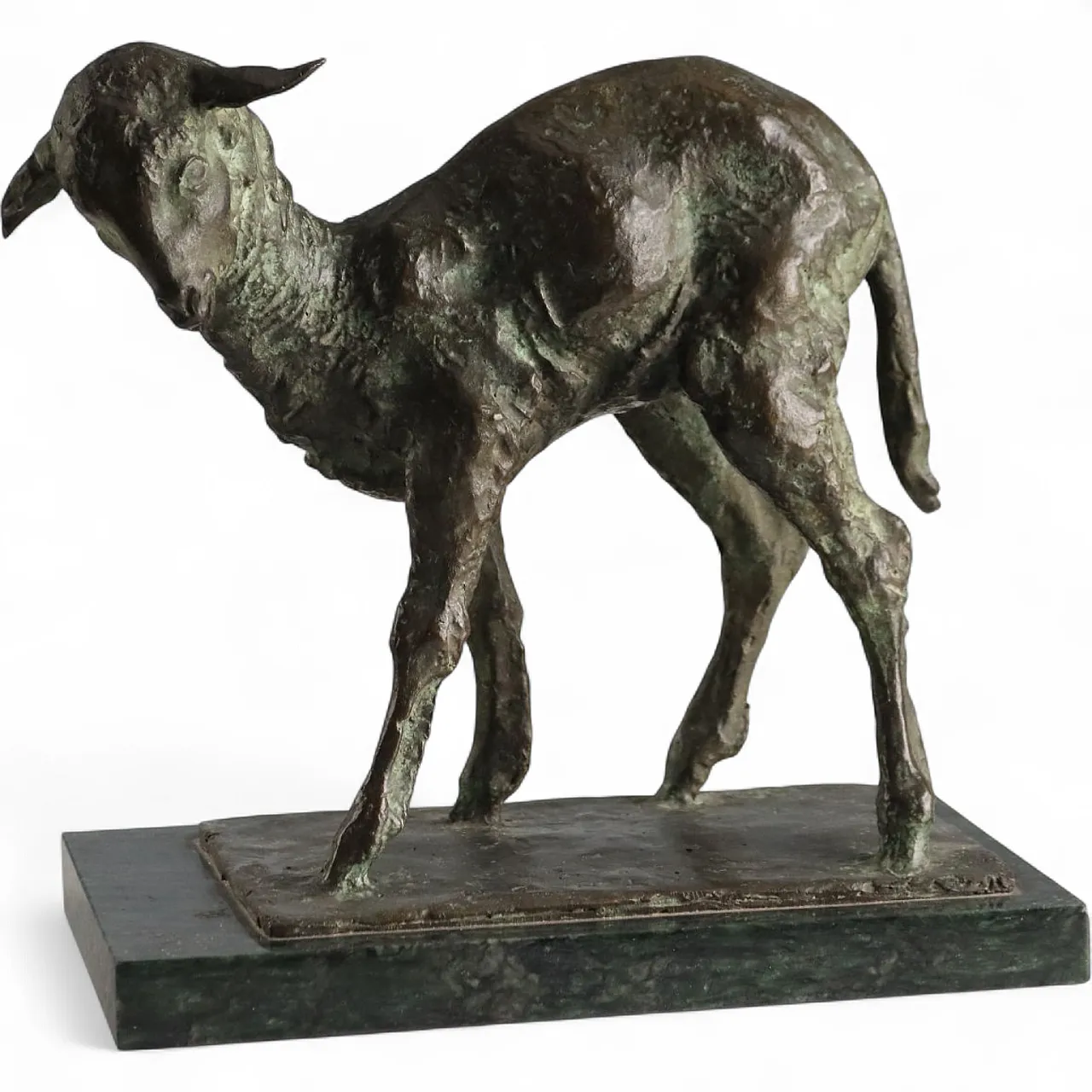 Lamb bronze sculpture by Nando Conti, 20th century 8