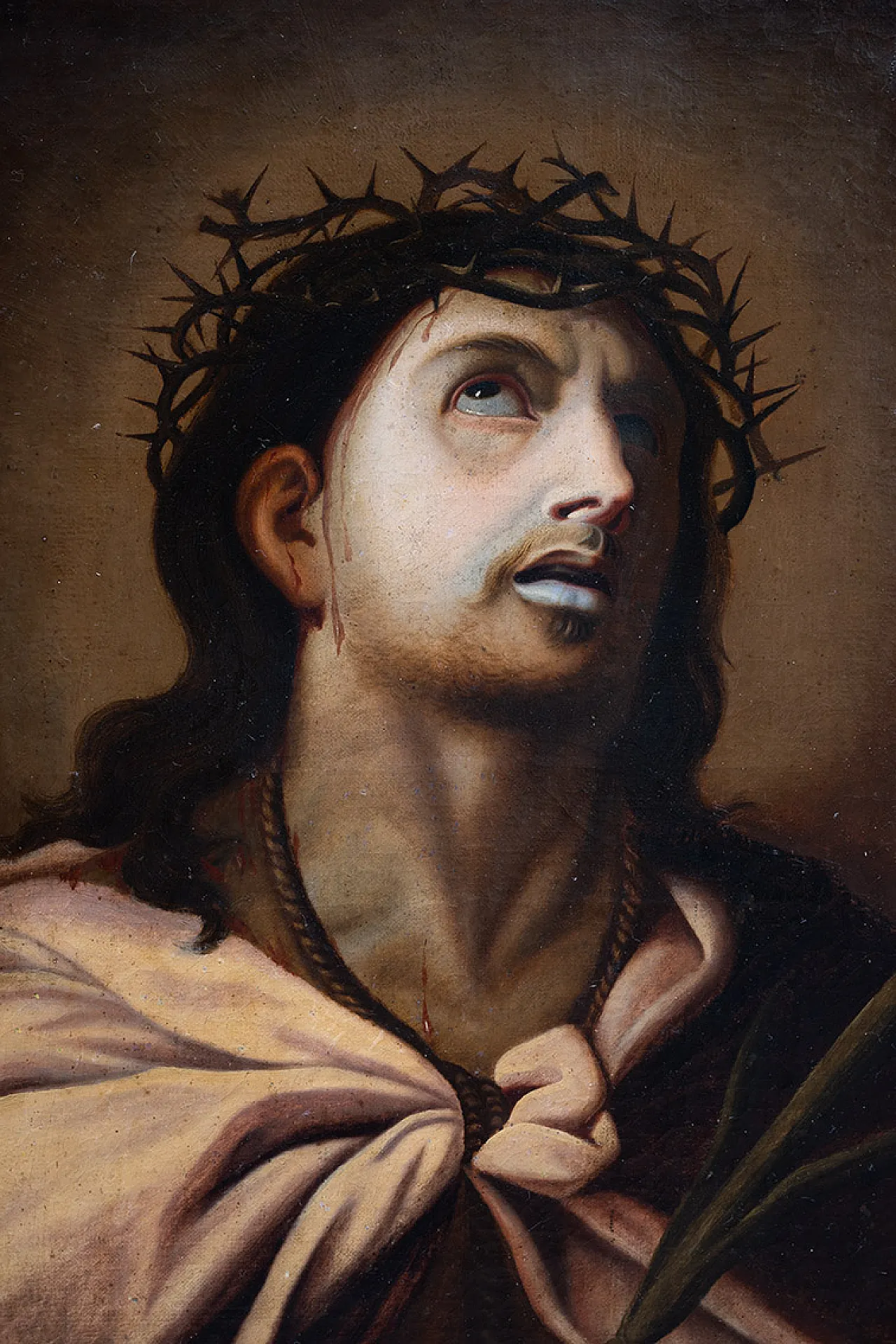 Oil painting on canvas with contemporary frame depicting Ecce Homo 3
