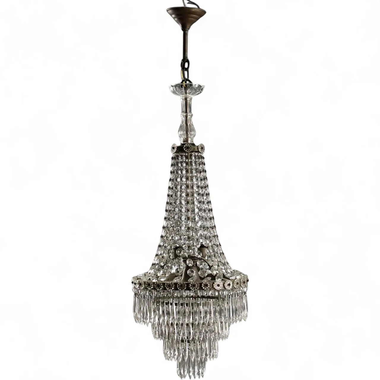 Hot air balloon chandelier, late 19th century 11