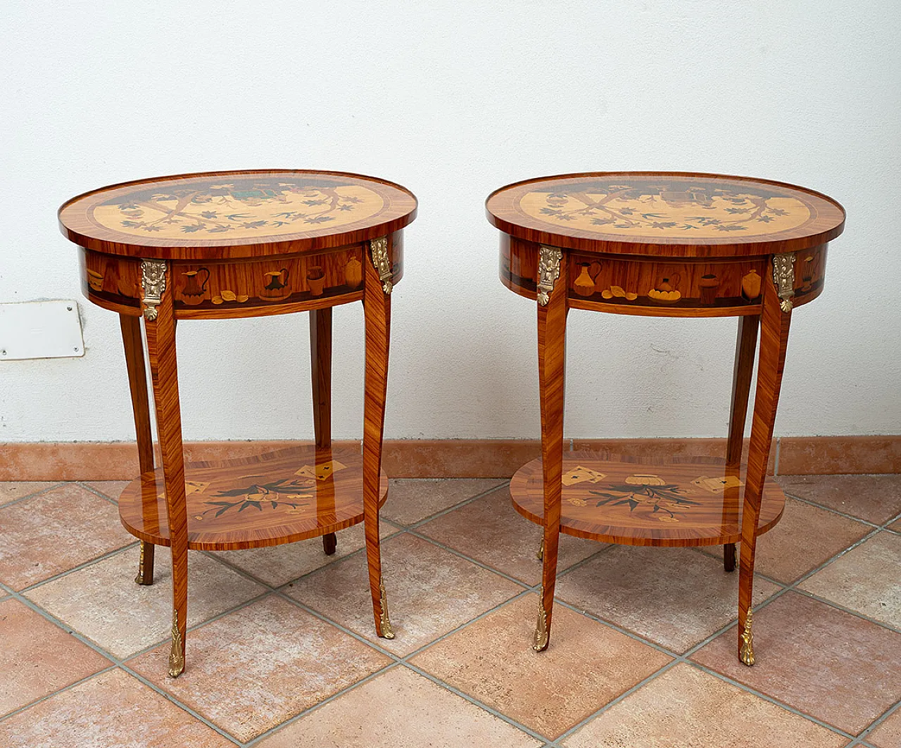 Pair of Napoleon III style chinoiserie coffee tables, France, 20th c. 7