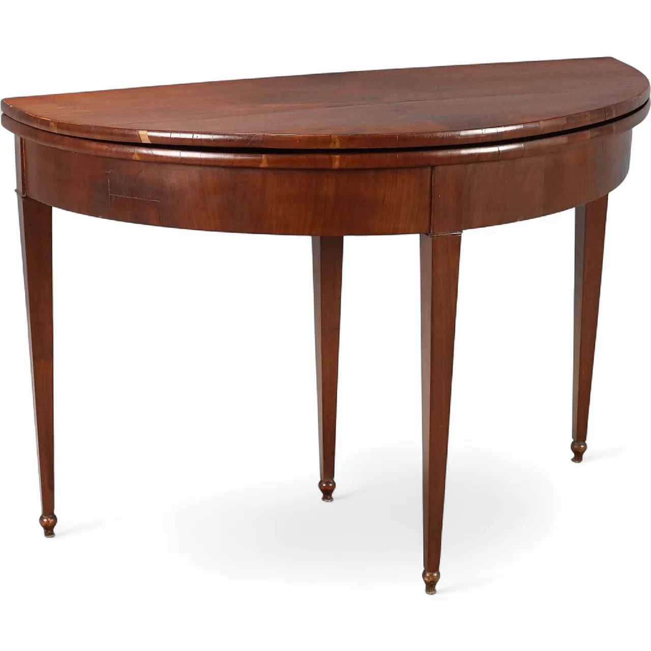 Demi Lune console in mahogany, 19th century 11