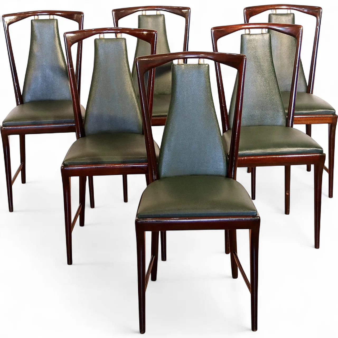 6 mid-century chairs by Osvaldo Borsani, Atelier Borsani Varedo, 1950s 16