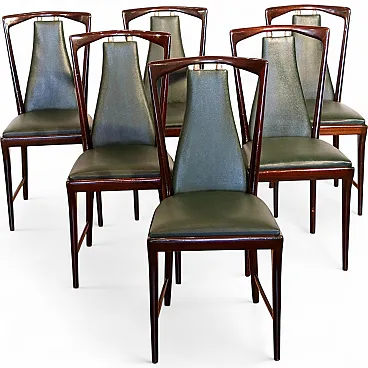6 mid-century chairs by Osvaldo Borsani, Atelier Borsani Varedo, 1950s