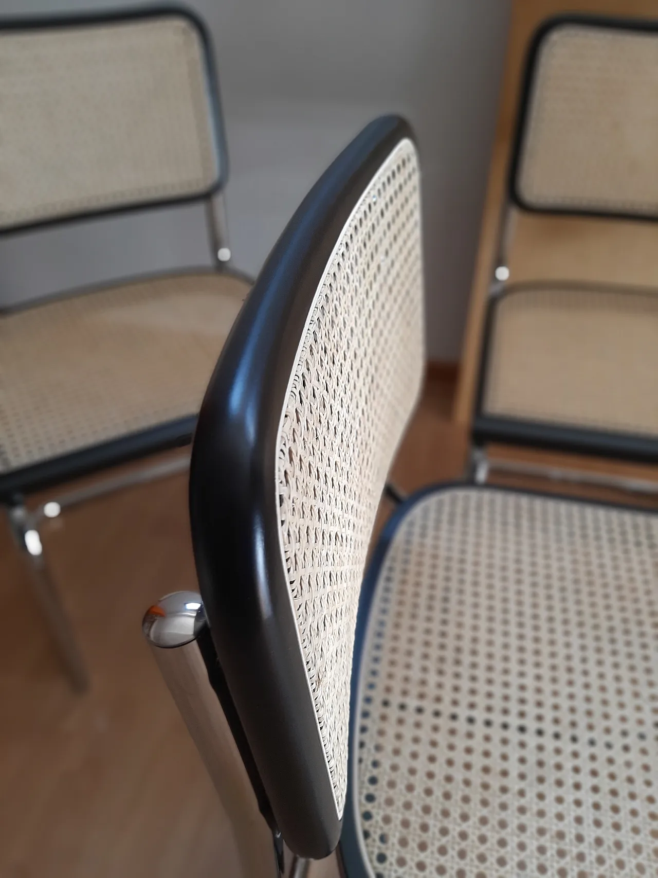 4 Sedie Ceca B32 in legno laccato nero di Mdf Italia, anni 2000 12