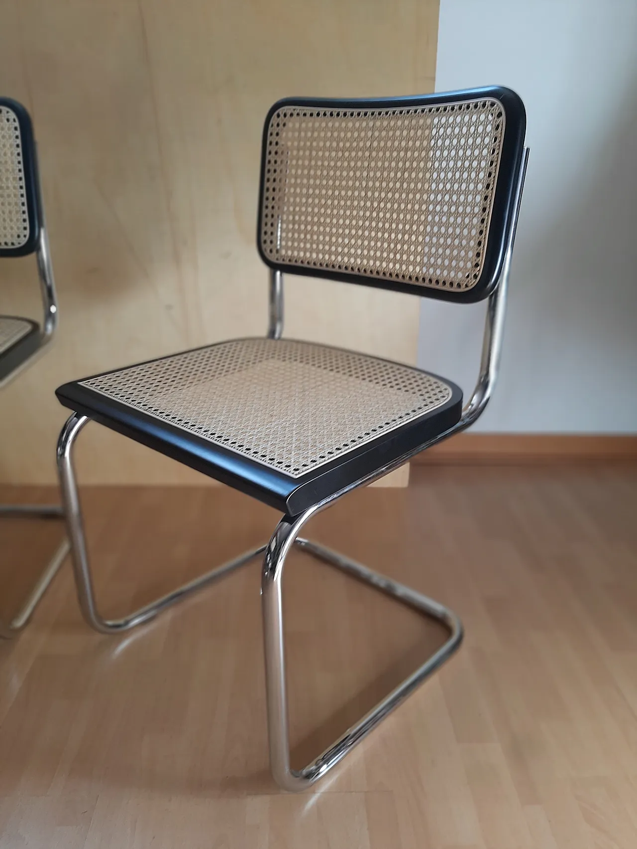 4 Sedie Ceca B32 in legno laccato nero di Mdf Italia, anni 2000 17
