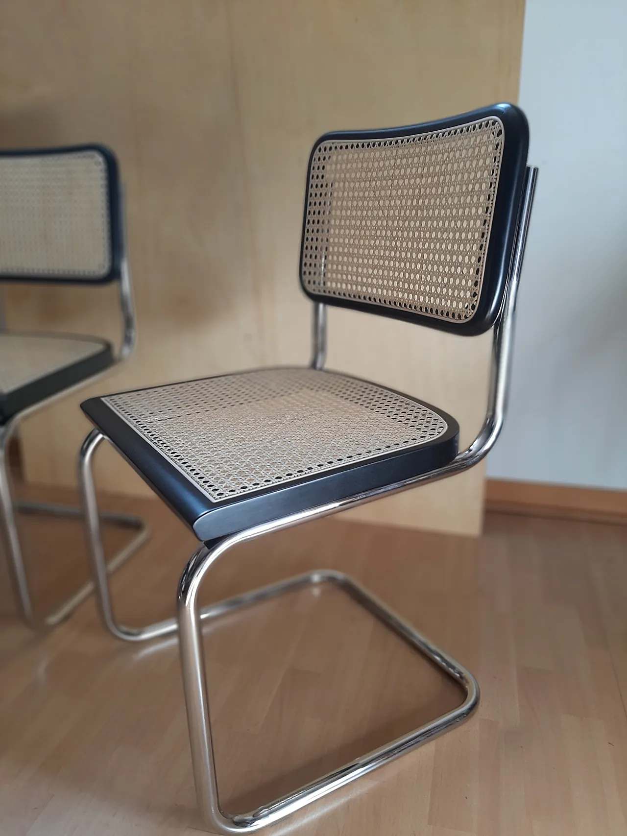 4 Sedie Ceca B32 in legno laccato nero di Mdf Italia, anni 2000 18