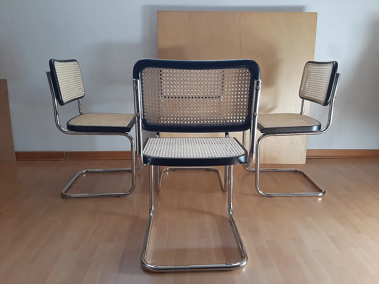 4 Sedie Ceca B32 in legno laccato nero di Mdf Italia, anni 2000 25